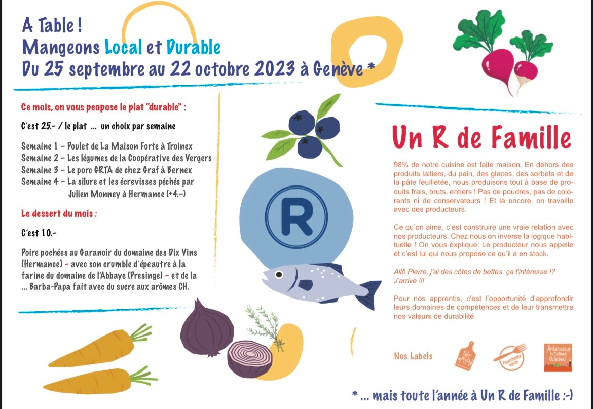 A Table, concours de la restauration durable 2023 Un R de famille